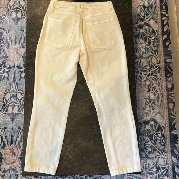 GOOD AMERICAN bone/ecrew zipper fly size 6/28. Excellent condition! - Picture 2 of 5